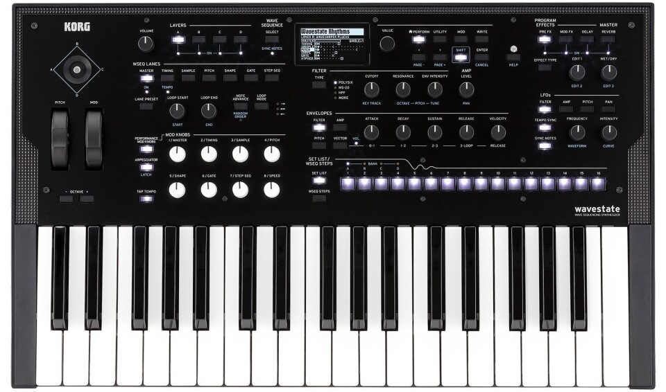 Korg Wavestate tar opp arven fra Korg Wavestation. Foto: Korg.