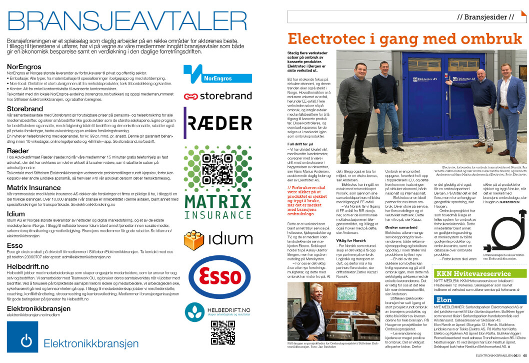 Artikkelen ble første gang publisert i papirutgaven av fagbladet Elektronikkbransjen nr. 6/2020, som ble distribuert 23 november. <a target="_blank" href="https://www.mypaper.se/html5/customer/248/13022/?page=64">Her kan du lese artikkelen</a> og bla gjennom digitalutgaven av bladet. Du kan lese alle utgaver av bladet digitalt, fra og med nr. 1/1937, på <a target="_blank" href="https://www.elektronikkbransjen.no/historiskarkiv">elektronikkbransjen.no/historiskarkiv</a>. Artikkelen ble første gang publisert i papirutgaven av fagbladet Elektronikkbransjen nr. 6/2020, som ble distribuert 23 november. <a target="_blank" href="https://www.mypaper.se/html5/customer/248/13022/?page=64">Her kan du lese artikkelen</a> og bla gjennom digitalutgaven av bladet. Du kan lese alle utgaver av bladet digitalt, fra og med nr. 1/1937, på <a target="_blank" href="https://www.elektronikkbransjen.no/historiskarkiv">elektronikkbransjen.no/historiskarkiv</a>.