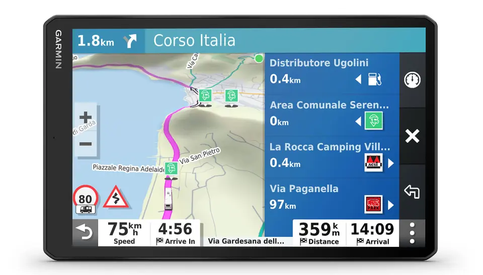 Garmin Camper 1090. Foto: Garmin Garmin Camper 1090. Foto: Garmin