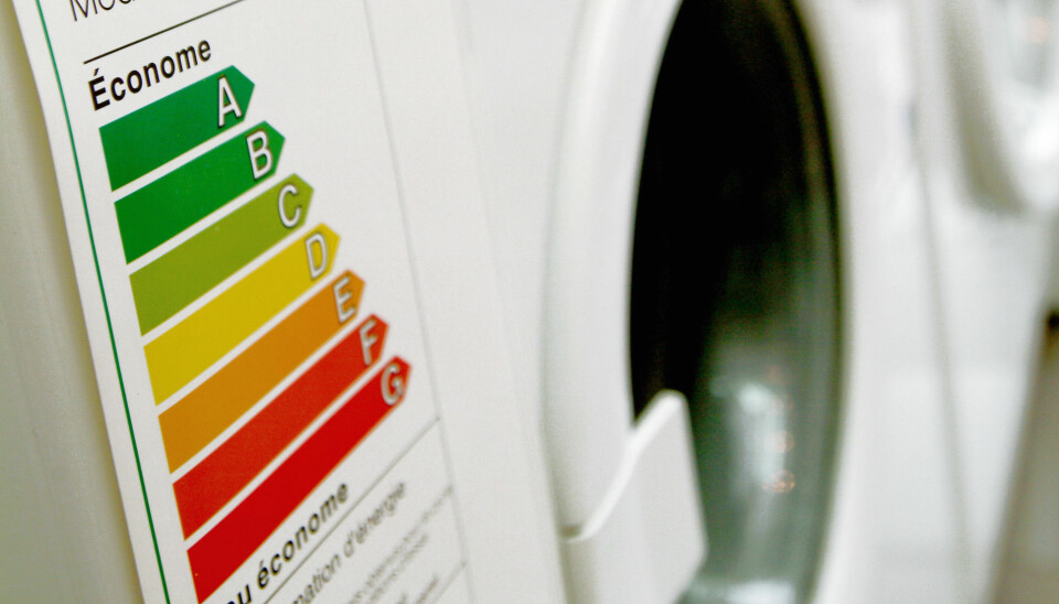 Nå kommer det nye energimerker på vaskemaskiner og oppvaskmaskiner. Foto: @EU 2003