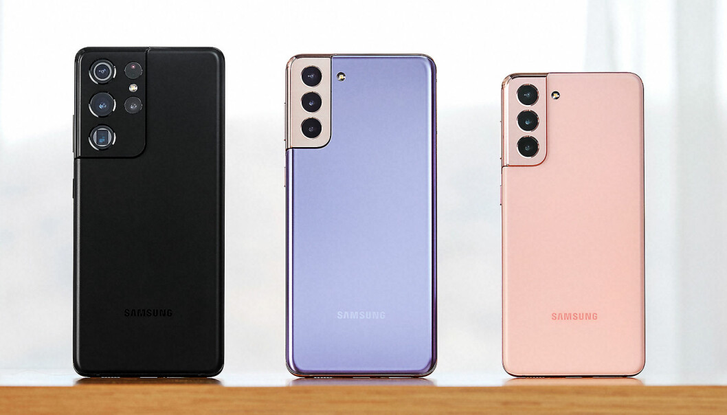 Samsung fortsetter å oppgradere sin S-serie av mobiler, og har lansert Galaxy S21, S21+ og S21 Ultra. Foto: Samsung