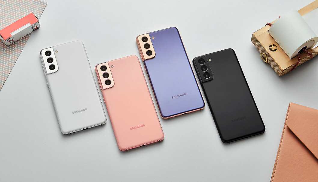 Lillebror i serien S21, kommer i fire ulike farger. Foto: Samsung Lillebror i serien S21, kommer i fire ulike farger. Foto: Samsung