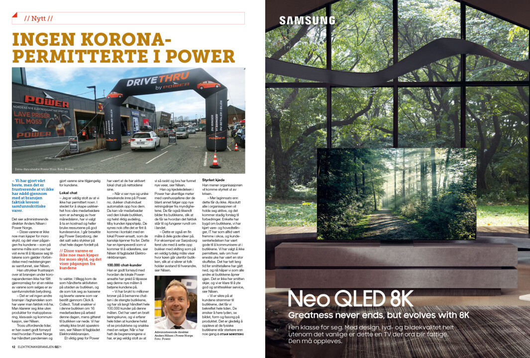 Artikkelen ble første gang publisert i papirutgaven av fagbladet Elektronikkbransjen nr. 2/2021, som ble distribuert 19 april. <a target="_blank" href="https://www.mypaper.se/html5/customer/248/13163/?page=12" aria-label="">Her kan du lese artikkelen</a> og bla gjennom digitalutgaven av bladet. Du kan lese alle utgaver av bladet digitalt, fra og med nr. 1/1937, på <a target="_blank" href="https://www.elektronikkbransjen.no/historiskarkiv" aria-label="">elektronikkbransjen.no/historiskarkiv</a>. Artikkelen ble første gang publisert i papirutgaven av fagbladet Elektronikkbransjen nr. 2/2021, som ble distribuert 19 april. <a target="_blank" href="https://www.mypaper.se/html5/customer/248/13163/?page=12" aria-label="">Her kan du lese artikkelen</a> og bla gjennom digitalutgaven av bladet. Du kan lese alle utgaver av bladet digitalt, fra og med nr. 1/1937, på <a target="_blank" href="https://www.elektronikkbransjen.no/historiskarkiv" aria-label="">elektronikkbransjen.no/historiskarkiv</a>.