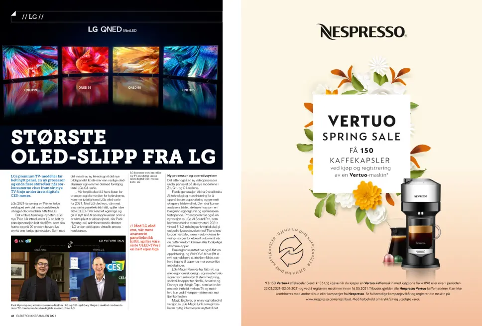 Artikkelen ble første gang publisert i papirutgaven av fagbladet Elektronikkbransjen nr. 2/2021, som ble distribuert 19 april. Her kan du lese artikkelen og bla gjennom digitalutgaven av bladet. Du kan lese alle utgaver av bladet digitalt, fra og med nr. 1/1937, på elektronikkbransjen.no/historiskarkiv. Artikkelen ble første gang publisert i papirutgaven av fagbladet Elektronikkbransjen nr. 2/2021, som ble distribuert 19 april. Her kan du lese artikkelen og bla gjennom digitalutgaven av bladet. Du kan lese alle utgaver av bladet digitalt, fra og med nr. 1/1937, på elektronikkbransjen.no/historiskarkiv.
