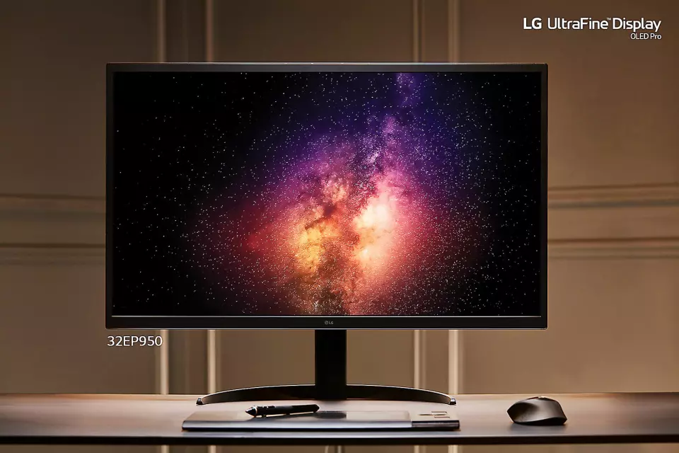 LG kommer med en rekke nye monitorer, her UltraFine EP950. Foto: LG