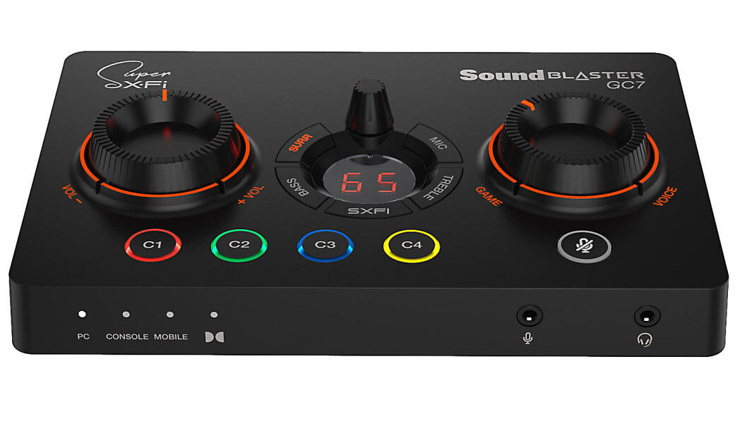 Sound Blaster GC7. Foto: Creative Sound Blaster GC7. Foto: Creative