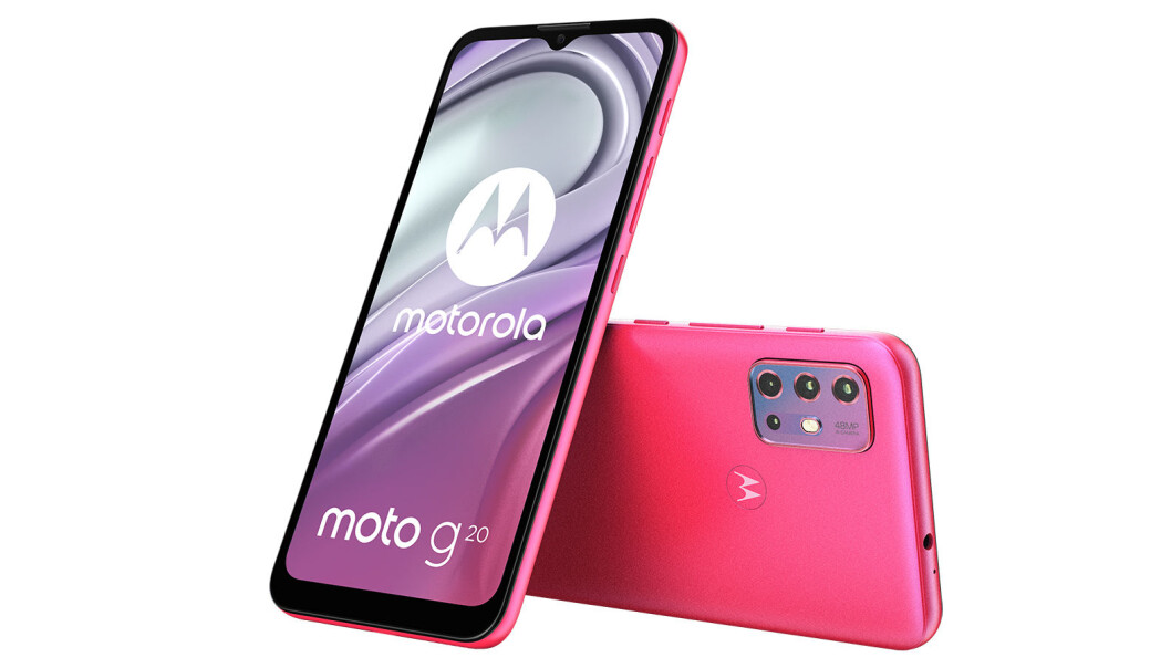 Motorola moto g20. Foto: Motorola Motorola moto g20. Foto: Motorola