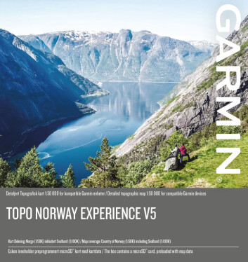 Garmin Topo Norway Experience v5. Foto: Garmin Garmin Topo Norway Experience v5. Foto: Garmin