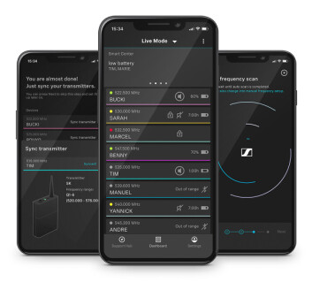Sennheiser EW-D er appstyrt, med inntil 16 kanaler. Foto: Sennheiser Sennheiser EW-D er appstyrt, med inntil 16 kanaler. Foto: Sennheiser