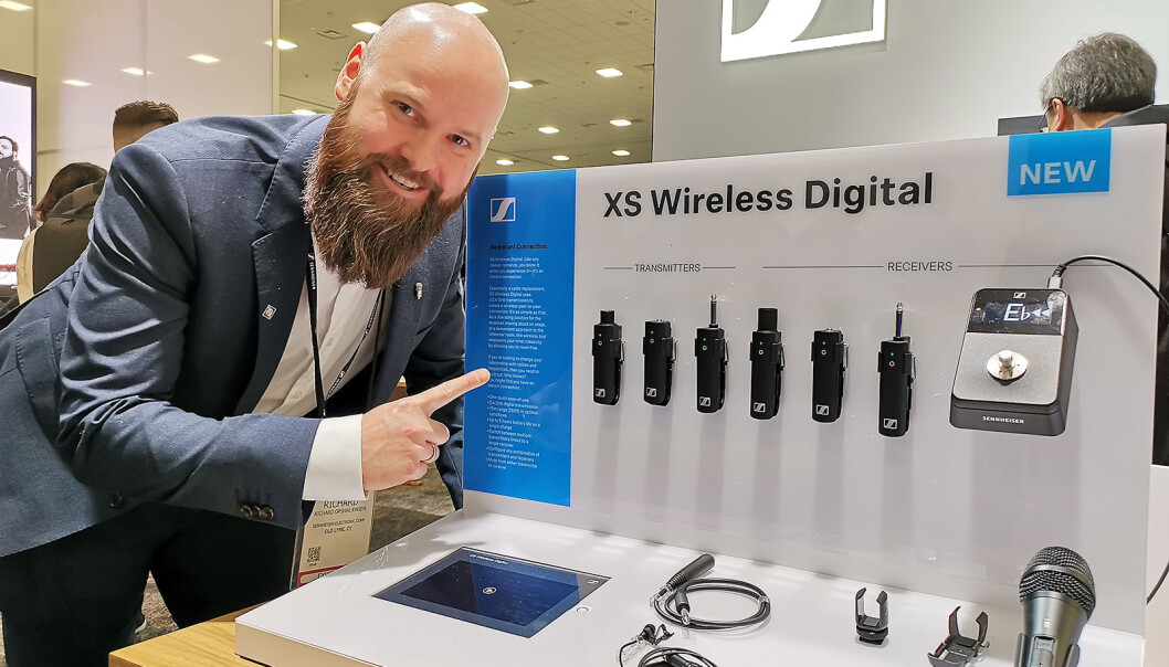 Richard Opsahl-Engen Nordbæk er Sennheisers nye salgsdirektør for Norden og Storbritannia. Her er han på The NAMM Show i California i 2019. Foto: Stian Sønsteng Richard Opsahl-Engen Nordbæk er Sennheisers nye salgsdirektør for Norden og Storbritannia. Her er han på The NAMM Show i California i 2019. Foto: Stian Sønsteng