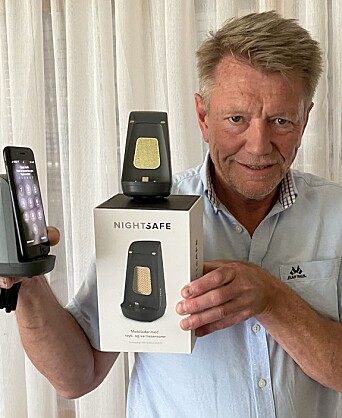 Salgssjef og medeier Roger Berg i Target United med den norske mobilladeren NightSafe. Foto: Target Salgssjef og medeier Roger Berg i Target United med den norske mobilladeren NightSafe. Foto: Target
