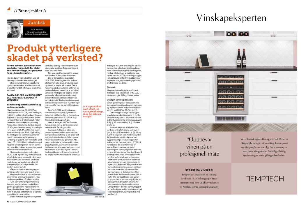 Artikkelen er tidligere publisert i papirutgaven av fagbladet Elektronikkbransjen nr. 3/2021, som ble distribuert 21. juni. <a target="_blank" href="https://www.mypaper.se/html5/customer/248/13229/?page=40" aria-label="">Her kan du lese artikkelen</a> og bla gjennom digitalutgaven av bladet. Du kan lese alle utgaver av bladet digitalt, fra og med nr. 1/1937, på <a target="_blank" href="https://www.elektronikkbransjen.no/historiskarkiv" aria-label="">elektronikkbransjen.no/historiskarkiv</a>. Artikkelen er tidligere publisert i papirutgaven av fagbladet Elektronikkbransjen nr. 3/2021, som ble distribuert 21. juni. <a target="_blank" href="https://www.mypaper.se/html5/customer/248/13229/?page=40" aria-label="">Her kan du lese artikkelen</a> og bla gjennom digitalutgaven av bladet. Du kan lese alle utgaver av bladet digitalt, fra og med nr. 1/1937, på <a target="_blank" href="https://www.elektronikkbransjen.no/historiskarkiv" aria-label="">elektronikkbransjen.no/historiskarkiv</a>.