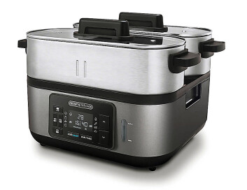Morphy Richards Dampkoker med stor kapasitet på 6,8L for å tilberede et helt måltid for fire. 8 programmer. Pris: 1.800,- Morphy Richards Dampkoker med stor kapasitet på 6,8L for å tilberede et helt måltid for fire. 8 programmer. Pris: 1.800,-