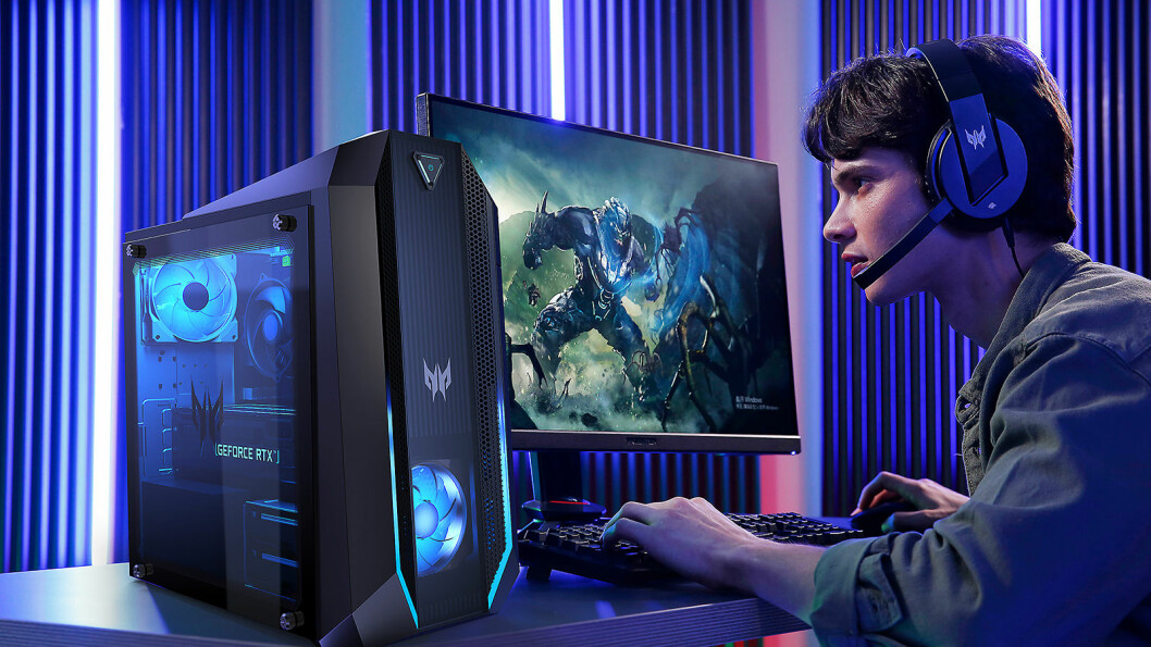 Den oppgraderte Predator Orion 3000 retter seg mot seriøse spillere som både gamer, strømmer og redigerer video. Foto: Acer