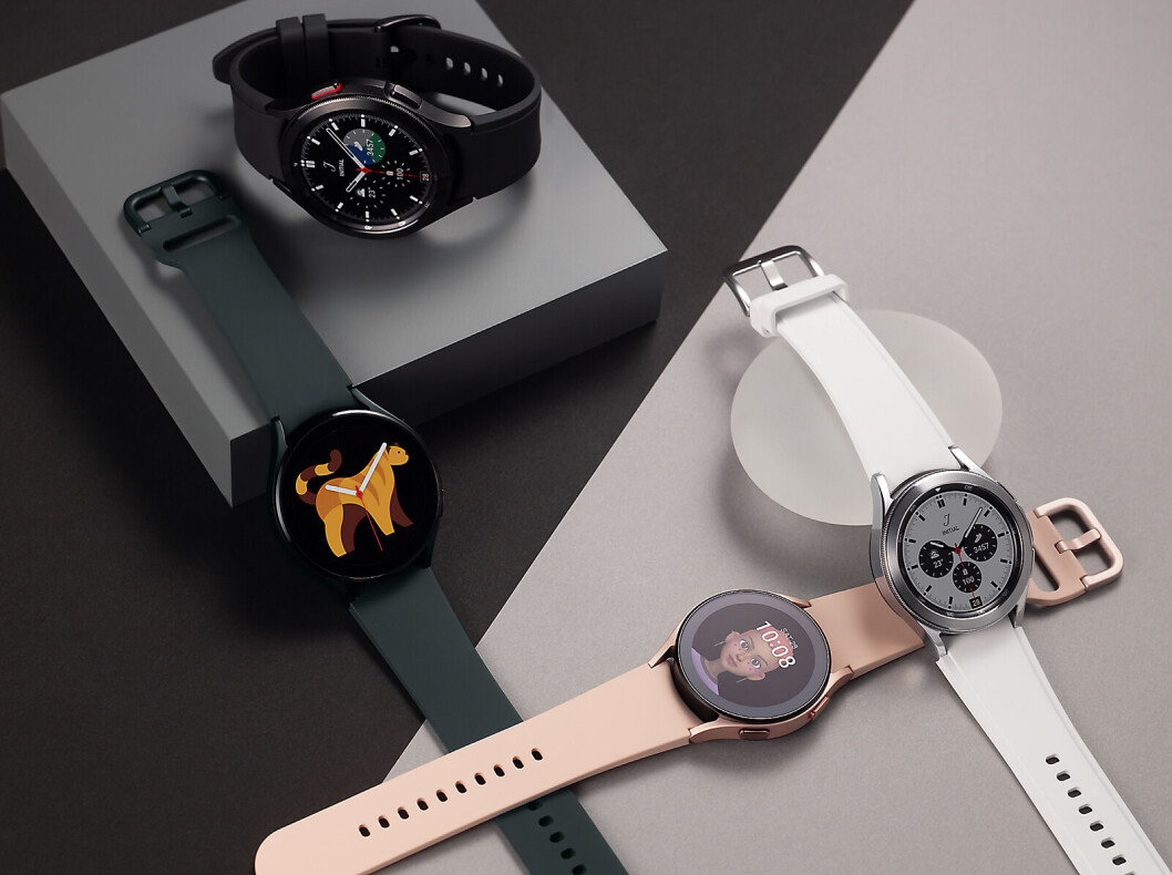 Samsung Galaxy Watch 4 kommer i to ulike modeller, som begge har to forskjellige størrelser på urskiven. Foto: Samsung Samsung Galaxy Watch 4 kommer i to ulike modeller, som begge har to forskjellige størrelser på urskiven. Foto: Samsung