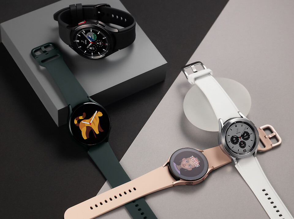 Samsung Galaxy Watch 4 kommer i to ulike modeller, som begge har to forskjellige størrelser på urskiven. Foto: Samsung