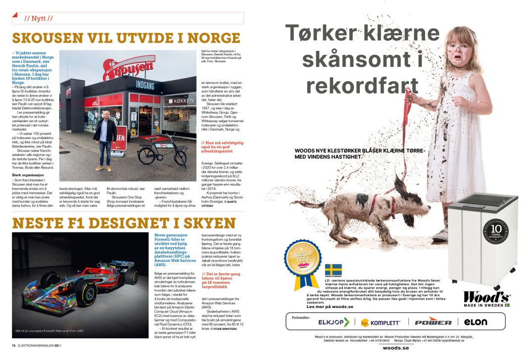 Artikkelen er tidligere publisert i papirutgaven av fagbladet Elektronikkbransjen nr. 5/2021, som ble distribuert 11. oktober. <a target="_blank" href="https://www.mypaper.se/html5/customer/248/13305/?page=74" aria-label="">Her kan du lese artikkelen</a> og bla gjennom digitalutgaven av bladet. Du kan lese alle utgaver av bladet digitalt, fra og med nr. 1/1937, på <a target="_blank" href="https://www.elektronikkbransjen.no/historiskarkiv" aria-label="">elektronikkbransjen.no/historiskarkiv</a>. Artikkelen er tidligere publisert i papirutgaven av fagbladet Elektronikkbransjen nr. 5/2021, som ble distribuert 11. oktober. <a target="_blank" href="https://www.mypaper.se/html5/customer/248/13305/?page=74" aria-label="">Her kan du lese artikkelen</a> og bla gjennom digitalutgaven av bladet. Du kan lese alle utgaver av bladet digitalt, fra og med nr. 1/1937, på <a target="_blank" href="https://www.elektronikkbransjen.no/historiskarkiv" aria-label="">elektronikkbransjen.no/historiskarkiv</a>.