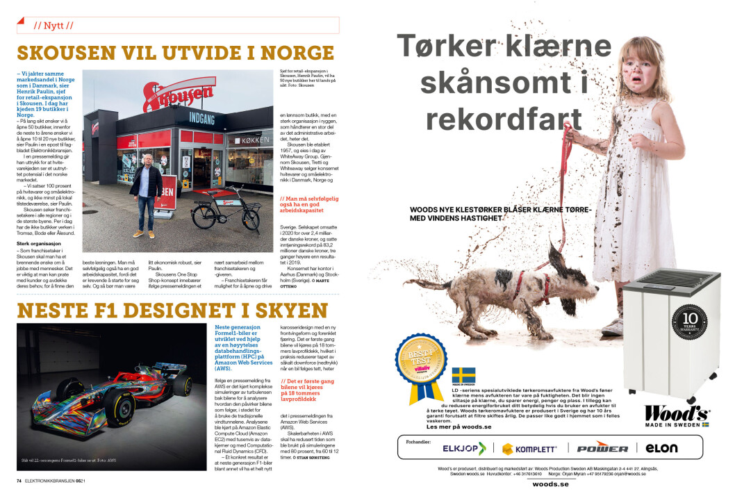 Artikkelen er tidligere publisert i papirutgaven av fagbladet Elektronikkbransjen nr. 5/2021, som ble distribuert 11. oktober. <a target="_blank" href="https://www.mypaper.se/html5/customer/248/13305/?page=74" aria-label="">Her kan du lese artikkelen</a> og bla gjennom digitalutgaven av bladet. Du kan lese alle utgaver av bladet digitalt, fra og med nr. 1/1937, på <a target="_blank" href="https://www.elektronikkbransjen.no/historiskarkiv" aria-label="">elektronikkbransjen.no/historiskarkiv</a>. Artikkelen er tidligere publisert i papirutgaven av fagbladet Elektronikkbransjen nr. 5/2021, som ble distribuert 11. oktober. <a target="_blank" href="https://www.mypaper.se/html5/customer/248/13305/?page=74" aria-label="">Her kan du lese artikkelen</a> og bla gjennom digitalutgaven av bladet. Du kan lese alle utgaver av bladet digitalt, fra og med nr. 1/1937, på <a target="_blank" href="https://www.elektronikkbransjen.no/historiskarkiv" aria-label="">elektronikkbransjen.no/historiskarkiv</a>.