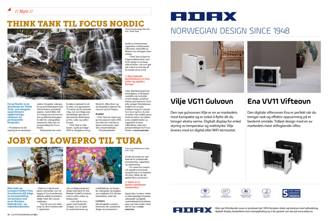 Artikkelen er tidligere publisert i papirutgaven av fagbladet Elektronikkbransjen nr. 5/2021, som ble distribuert 11. oktober. <a target="_blank" href="https://www.mypaper.se/html5/customer/248/13305/?page=72" aria-label="">Her kan du lese artikkelen</a> og bla gjennom digitalutgaven av bladet. Du kan lese alle utgaver av bladet digitalt, fra og med nr. 1/1937, på <a target="_blank" href="https://www.elektronikkbransjen.no/historiskarkiv" aria-label="">elektronikkbransjen.no/historiskarkiv</a>. Artikkelen er tidligere publisert i papirutgaven av fagbladet Elektronikkbransjen nr. 5/2021, som ble distribuert 11. oktober. <a target="_blank" href="https://www.mypaper.se/html5/customer/248/13305/?page=72" aria-label="">Her kan du lese artikkelen</a> og bla gjennom digitalutgaven av bladet. Du kan lese alle utgaver av bladet digitalt, fra og med nr. 1/1937, på <a target="_blank" href="https://www.elektronikkbransjen.no/historiskarkiv" aria-label="">elektronikkbransjen.no/historiskarkiv</a>.