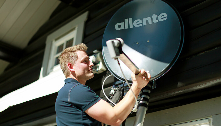 Også Allentes parabolkunder får gratis montering i abonnementet. Foto: Allente