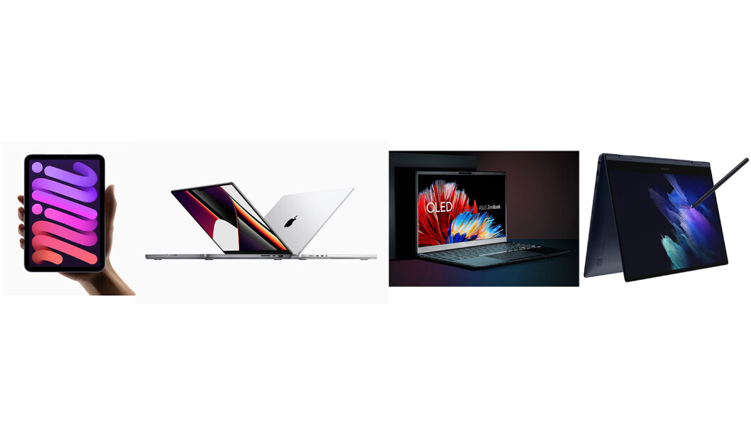 Fra venstre Apple iPad Mini, Apple MacBook Pro 14 Fra venstre Apple iPad Mini, Apple MacBook Pro 14