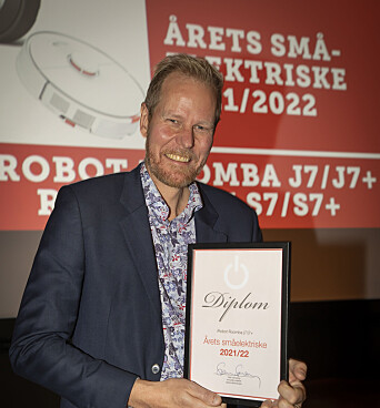 Randulf Rossbach i Witt mottok prisen for «Årets småelektriske 2021/2022». Foto: Tore Skaar Randulf Rossbach i Witt mottok prisen for «Årets småelektriske 2021/2022». Foto: Tore Skaar