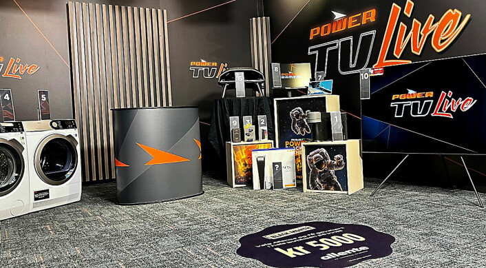 Powers TV-studio klart til sending. Foto: Power