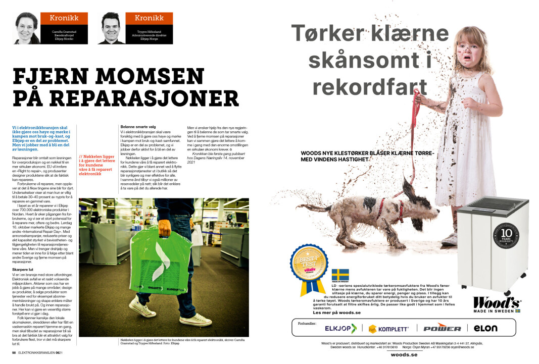 Artikkelen er tidligere publisert i papirutgaven av fagbladet Elektronikkbransjen nr. 6/2021, som ble distribuert 23. november.<a target="_blank" href="https://www.mypaper.se/html5/customer/248/13355/?page=98" aria-label=""> Her kan du lese artikkelen</a> og bla gjennom digitalutgaven av bladet. Du kan lese alle utgaver av bladet digitalt, fra og med nr. 1/1937, på <a target="_blank" href="https://www.elektronikkbransjen.no/historiskarkiv" aria-label="">elektronikkbransjen.no/historiskarkiv</a>. Artikkelen er tidligere publisert i papirutgaven av fagbladet Elektronikkbransjen nr. 6/2021, som ble distribuert 23. november.<a target="_blank" href="https://www.mypaper.se/html5/customer/248/13355/?page=98" aria-label=""> Her kan du lese artikkelen</a> og bla gjennom digitalutgaven av bladet. Du kan lese alle utgaver av bladet digitalt, fra og med nr. 1/1937, på <a target="_blank" href="https://www.elektronikkbransjen.no/historiskarkiv" aria-label="">elektronikkbransjen.no/historiskarkiv</a>.