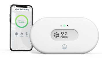 Airthings View Pollution. Foto: Airthings Airthings View Pollution. Foto: Airthings