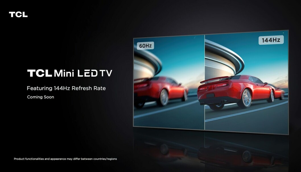 TCL mini-led 144 Hz. Foto: TCL TCL mini-led 144 Hz. Foto: TCL