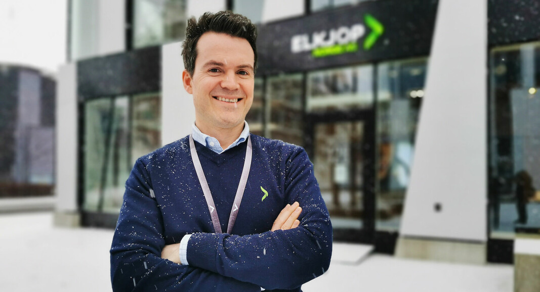 Trygve Hillesland er ny toppsjef i Elkjøp Norge, og er glad for at de nå kan tilby Trade-In-konseptet og salg av ombrukte produkter. Foto: Stian Sønsteng