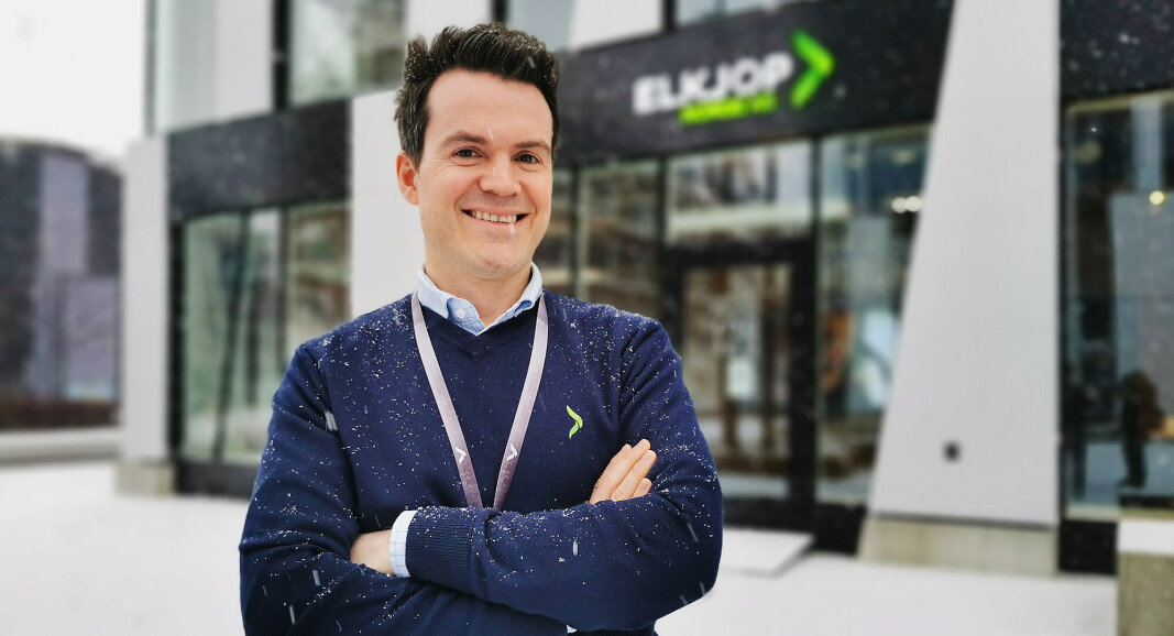 Trygve Hillesland er ny toppsjef i Elkjøp Norge, og er glad for at de nå kan tilby Trade-In-konseptet og salg av ombrukte produkter. Foto: Stian Sønsteng Trygve Hillesland er ny toppsjef i Elkjøp Norge, og er glad for at de nå kan tilby Trade-In-konseptet og salg av ombrukte produkter. Foto: Stian Sønsteng