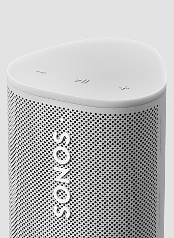 Sonos Roam SL, her i fargen Lunar White, mangler mikrofonen som Roam har. Foto: Sonos Sonos Roam SL, her i fargen Lunar White, mangler mikrofonen som Roam har. Foto: Sonos