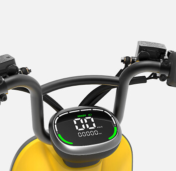 Dashbordet på el-mopeden Segway B110S. Foto: Segway-Ninebot Dashbordet på el-mopeden Segway B110S. Foto: Segway-Ninebot