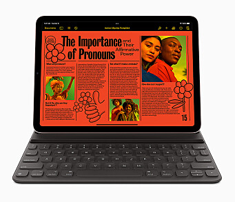 Smart Keyboard Folio er en enklere tastaturløsning. Foto: Apple Smart Keyboard Folio er en enklere tastaturløsning. Foto: Apple