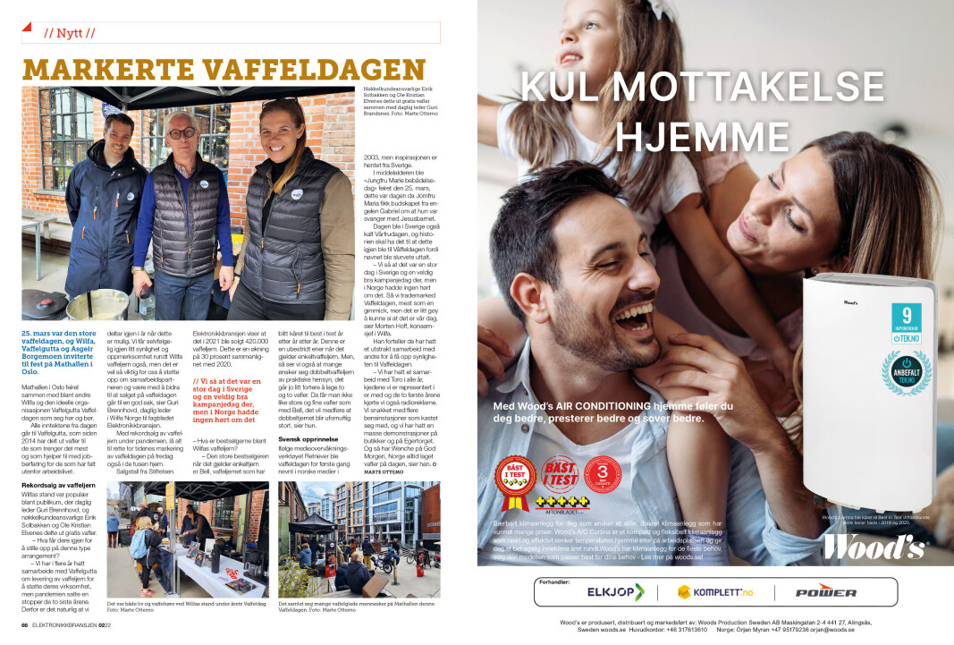 Artikkelen er tidligere publisert i papirutgaven av fagbladet Elektronikkbransjen nr. 2/2022, som ble distribuert 19. april. <a target="_blank" href="https://www.mypaper.se/html5/customer/248/13488/?page=66" aria-label="">Her kan du lese artikkelen</a> og bla gjennom digitalutgaven av bladet. Du kan lese alle utgaver av bladet digitalt, fra og med nr. 1/1937, på <a target="_blank" href="https://www.elektronikkbransjen.no/historiskarkiv" aria-label="">elektronikkbransjen.no/historiskarkiv</a>. Artikkelen er tidligere publisert i papirutgaven av fagbladet Elektronikkbransjen nr. 2/2022, som ble distribuert 19. april. <a target="_blank" href="https://www.mypaper.se/html5/customer/248/13488/?page=66" aria-label="">Her kan du lese artikkelen</a> og bla gjennom digitalutgaven av bladet. Du kan lese alle utgaver av bladet digitalt, fra og med nr. 1/1937, på <a target="_blank" href="https://www.elektronikkbransjen.no/historiskarkiv" aria-label="">elektronikkbransjen.no/historiskarkiv</a>.