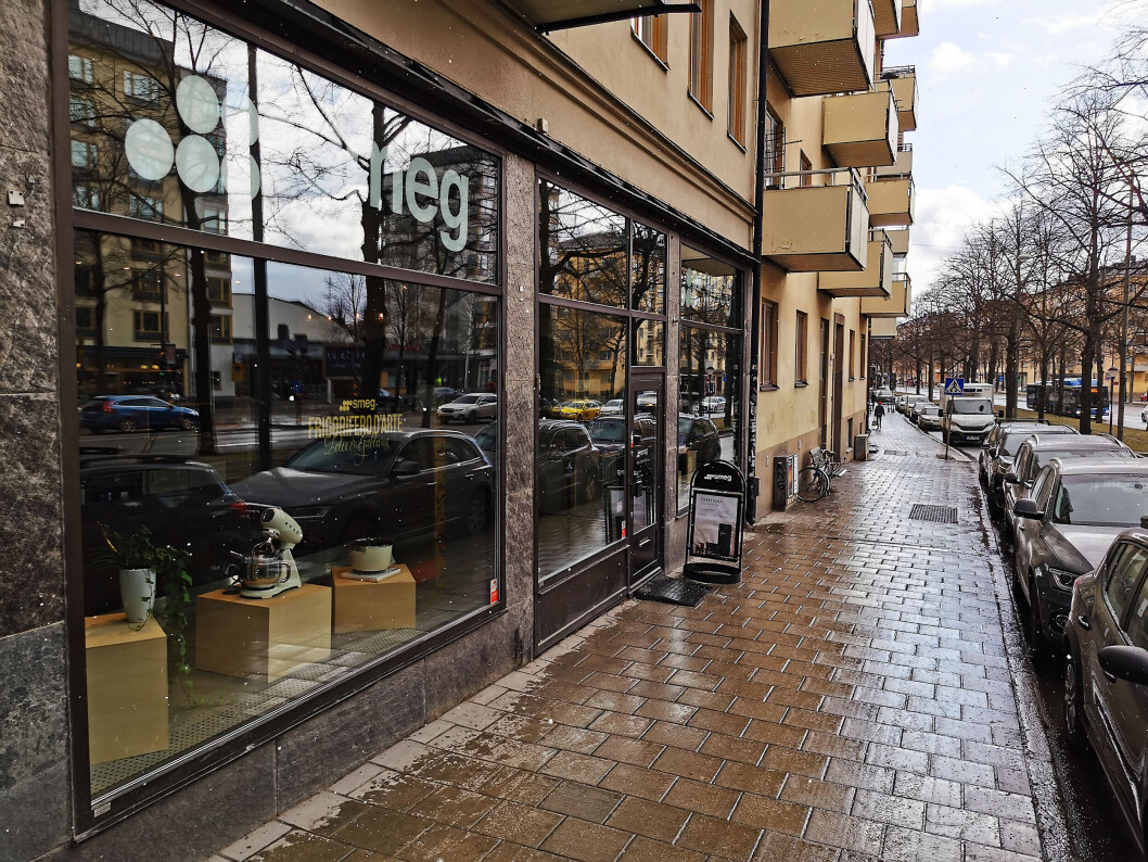 Smegs konseptbutikk i Stockholm ligger i Ringvägen på Södermalm. Foto: Stian Sønsteng Smegs konseptbutikk i Stockholm ligger i Ringvägen på Södermalm. Foto: Stian Sønsteng