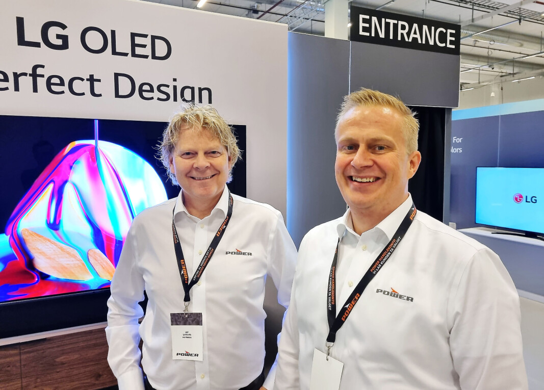 Alf Leifseth (t. v.) og Thomas Marthinsen er henholdsvis produktsjef og salgssjef for lyd og bilde i Power. Foto: Jan Røsholm Alf Leifseth (t. v.) og Thomas Marthinsen er henholdsvis produktsjef og salgssjef for lyd og bilde i Power. Foto: Jan Røsholm