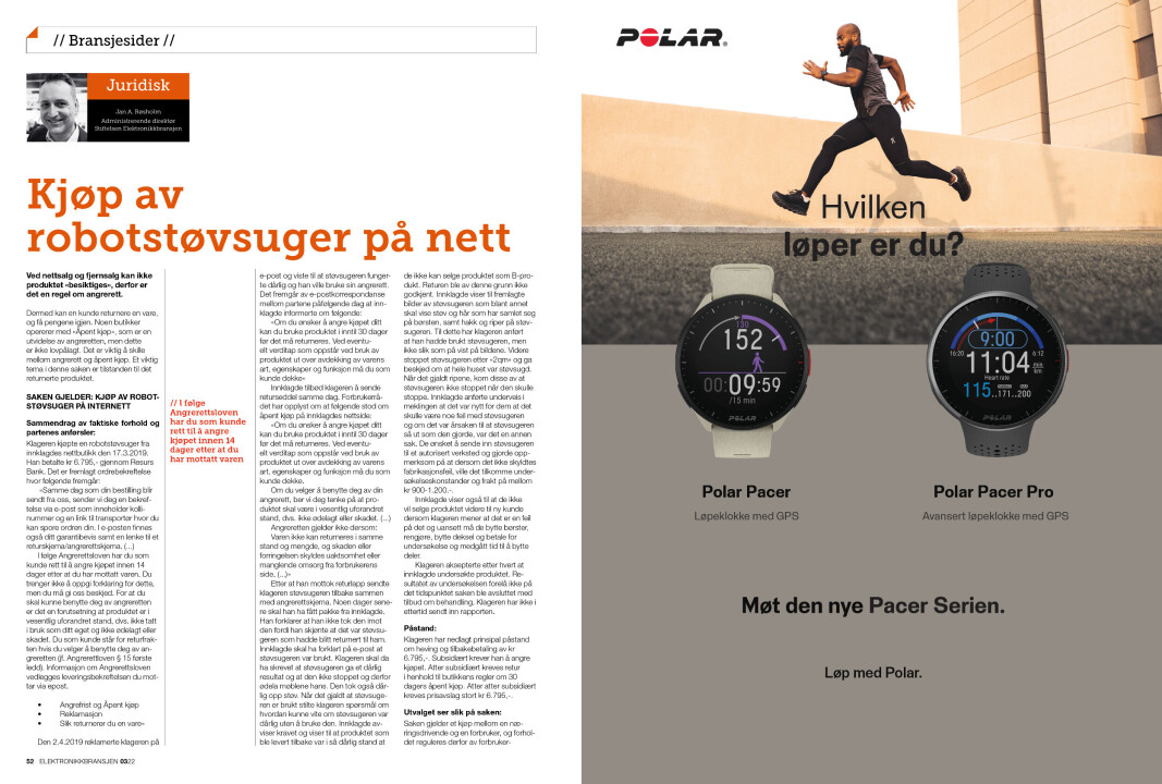 Artikkelen er tidligere publisert i papirutgaven av fagbladet Elektronikkbransjen nr. 3/2022, som ble distribuert 21. juni. <a target="_blank" href="https://www.mypaper.se/html5/customer/248/13547/?page=52" aria-label="">Her kan du lese artikkelen</a> og bla gjennom digitalutgaven av bladet. Du kan lese alle utgaver av bladet digitalt, fra og med nr. 1/1937, på <a target="_blank" href="https://www.elektronikkbransjen.no/historiskarkiv" aria-label="">elektronikkbransjen.no/historiskarkiv</a>. Artikkelen er tidligere publisert i papirutgaven av fagbladet Elektronikkbransjen nr. 3/2022, som ble distribuert 21. juni. <a target="_blank" href="https://www.mypaper.se/html5/customer/248/13547/?page=52" aria-label="">Her kan du lese artikkelen</a> og bla gjennom digitalutgaven av bladet. Du kan lese alle utgaver av bladet digitalt, fra og med nr. 1/1937, på <a target="_blank" href="https://www.elektronikkbransjen.no/historiskarkiv" aria-label="">elektronikkbransjen.no/historiskarkiv</a>.