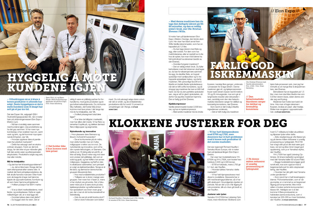 Artikkelen er tidligere publisert i papirutgaven av fagbladet Elektronikkbransjen nr. 3/2022, som ble distribuert 21. juni. <a target="_blank" href="https://www.mypaper.se/html5/customer/248/13547/?page=76" aria-label="">Her kan du lese artikkelen</a> og bla gjennom digitalutgaven av bladet. Du kan lese alle utgaver av bladet digitalt, fra og med nr. 1/1937, på <a target="_blank" href="https://www.elektronikkbransjen.no/historiskarkiv" aria-label="">elektronikkbransjen.no/historiskarkiv</a>. Artikkelen er tidligere publisert i papirutgaven av fagbladet Elektronikkbransjen nr. 3/2022, som ble distribuert 21. juni. <a target="_blank" href="https://www.mypaper.se/html5/customer/248/13547/?page=76" aria-label="">Her kan du lese artikkelen</a> og bla gjennom digitalutgaven av bladet. Du kan lese alle utgaver av bladet digitalt, fra og med nr. 1/1937, på <a target="_blank" href="https://www.elektronikkbransjen.no/historiskarkiv" aria-label="">elektronikkbransjen.no/historiskarkiv</a>.