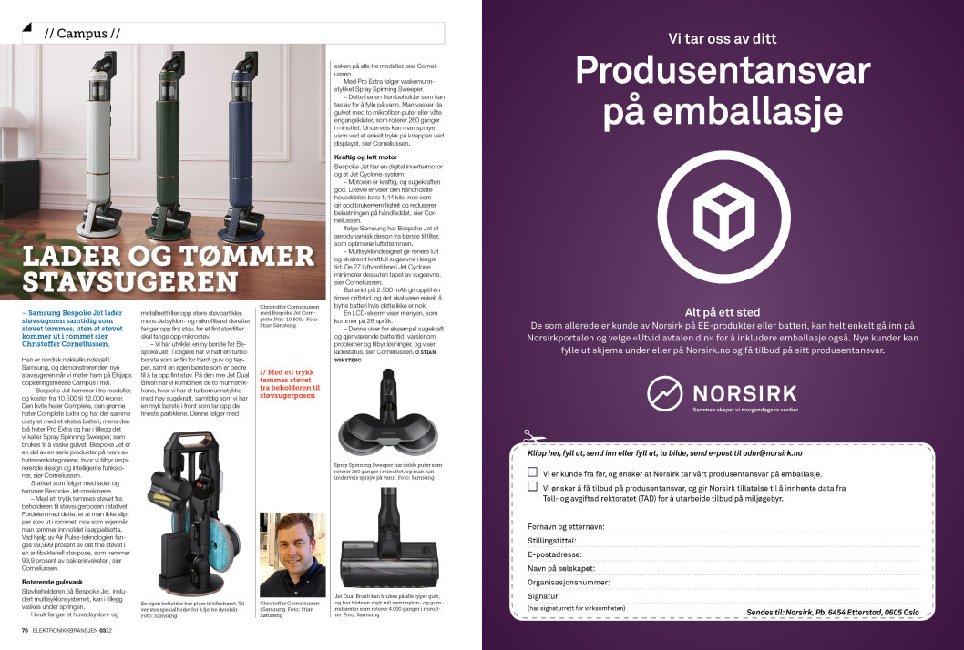 Artikkelen er tidligere publisert i papirutgaven av fagbladet Elektronikkbransjen nr. 3/2022, som ble distribuert 21. juni. <a target="_blank" href="https://www.mypaper.se/html5/customer/248/13547/?page=70" aria-label="">Her kan du lese artikkelen</a> og bla gjennom digitalutgaven av bladet. Du kan lese alle utgaver av bladet digitalt, fra og med nr. 1/1937, på <a target="_blank" href="https://www.elektronikkbransjen.no/historiskarkiv" aria-label="">elektronikkbransjen.no/historiskarkiv</a>. Artikkelen er tidligere publisert i papirutgaven av fagbladet Elektronikkbransjen nr. 3/2022, som ble distribuert 21. juni. <a target="_blank" href="https://www.mypaper.se/html5/customer/248/13547/?page=70" aria-label="">Her kan du lese artikkelen</a> og bla gjennom digitalutgaven av bladet. Du kan lese alle utgaver av bladet digitalt, fra og med nr. 1/1937, på <a target="_blank" href="https://www.elektronikkbransjen.no/historiskarkiv" aria-label="">elektronikkbransjen.no/historiskarkiv</a>.