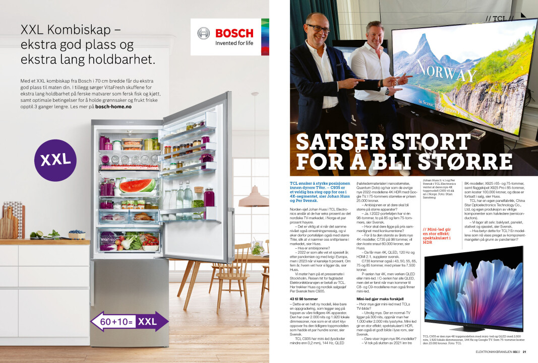 Artikkelen er tidligere publisert i papirutgaven av fagbladet Elektronikkbransjen nr. 3/2022, som ble distribuert 21. juni. <a target="_blank" href="https://www.mypaper.se/html5/customer/248/13547/?page=20" aria-label="">Her kan du lese artikkelen</a> og bla gjennom digitalutgaven av bladet. Du kan lese alle utgaver av bladet digitalt, fra og med nr. 1/1937, på <a target="_blank" href="https://www.elektronikkbransjen.no/historiskarkiv" aria-label="">elektronikkbransjen.no/historiskarkiv</a>. Artikkelen er tidligere publisert i papirutgaven av fagbladet Elektronikkbransjen nr. 3/2022, som ble distribuert 21. juni. <a target="_blank" href="https://www.mypaper.se/html5/customer/248/13547/?page=20" aria-label="">Her kan du lese artikkelen</a> og bla gjennom digitalutgaven av bladet. Du kan lese alle utgaver av bladet digitalt, fra og med nr. 1/1937, på <a target="_blank" href="https://www.elektronikkbransjen.no/historiskarkiv" aria-label="">elektronikkbransjen.no/historiskarkiv</a>.
