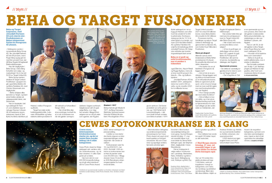 Artikkelen er tidligere publisert i papirutgaven av fagbladet Elektronikkbransjen nr. 3/2022, som ble distribuert 21. juni. <a target="_blank" href="https://www.mypaper.se/html5/customer/248/13547/?page=8" aria-label="">Her kan du lese artikkelen</a> og bla gjennom digitalutgaven av bladet. Du kan lese alle utgaver av bladet digitalt, fra og med nr. 1/1937, på <a target="_blank" href="https://www.elektronikkbransjen.no/historiskarkiv" aria-label="">elektronikkbransjen.no/historiskarkiv</a>. Artikkelen er tidligere publisert i papirutgaven av fagbladet Elektronikkbransjen nr. 3/2022, som ble distribuert 21. juni. <a target="_blank" href="https://www.mypaper.se/html5/customer/248/13547/?page=8" aria-label="">Her kan du lese artikkelen</a> og bla gjennom digitalutgaven av bladet. Du kan lese alle utgaver av bladet digitalt, fra og med nr. 1/1937, på <a target="_blank" href="https://www.elektronikkbransjen.no/historiskarkiv" aria-label="">elektronikkbransjen.no/historiskarkiv</a>.