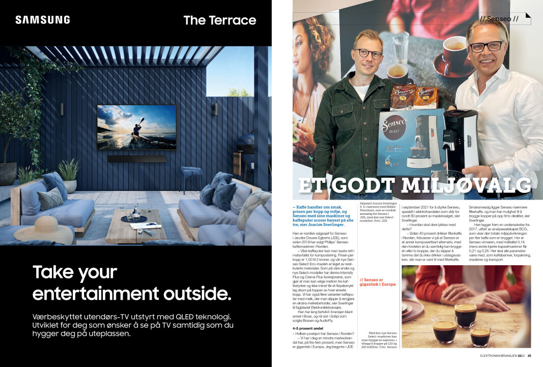 Artikkelen er tidligere publisert i papirutgaven av fagbladet Elektronikkbransjen nr. 3/2022, som ble distribuert 21. juni. <a target="_blank" href="https://www.mypaper.se/html5/customer/248/13547/?page=24" aria-label="">Her kan du lese artikkelen</a> og bla gjennom digitalutgaven av bladet. Du kan lese alle utgaver av bladet digitalt, fra og med nr. 1/1937, på <a target="_blank" href="https://www.elektronikkbransjen.no/historiskarkiv" aria-label="">elektronikkbransjen.no/historiskarkiv</a>. Artikkelen er tidligere publisert i papirutgaven av fagbladet Elektronikkbransjen nr. 3/2022, som ble distribuert 21. juni. <a target="_blank" href="https://www.mypaper.se/html5/customer/248/13547/?page=24" aria-label="">Her kan du lese artikkelen</a> og bla gjennom digitalutgaven av bladet. Du kan lese alle utgaver av bladet digitalt, fra og med nr. 1/1937, på <a target="_blank" href="https://www.elektronikkbransjen.no/historiskarkiv" aria-label="">elektronikkbransjen.no/historiskarkiv</a>.