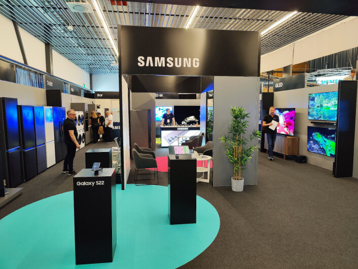 Fra Samsungs egne utsstillingslokale på Elon Expo. Foto: Stian Sønsteng Fra Samsungs egne utsstillingslokale på Elon Expo. Foto: Stian Sønsteng