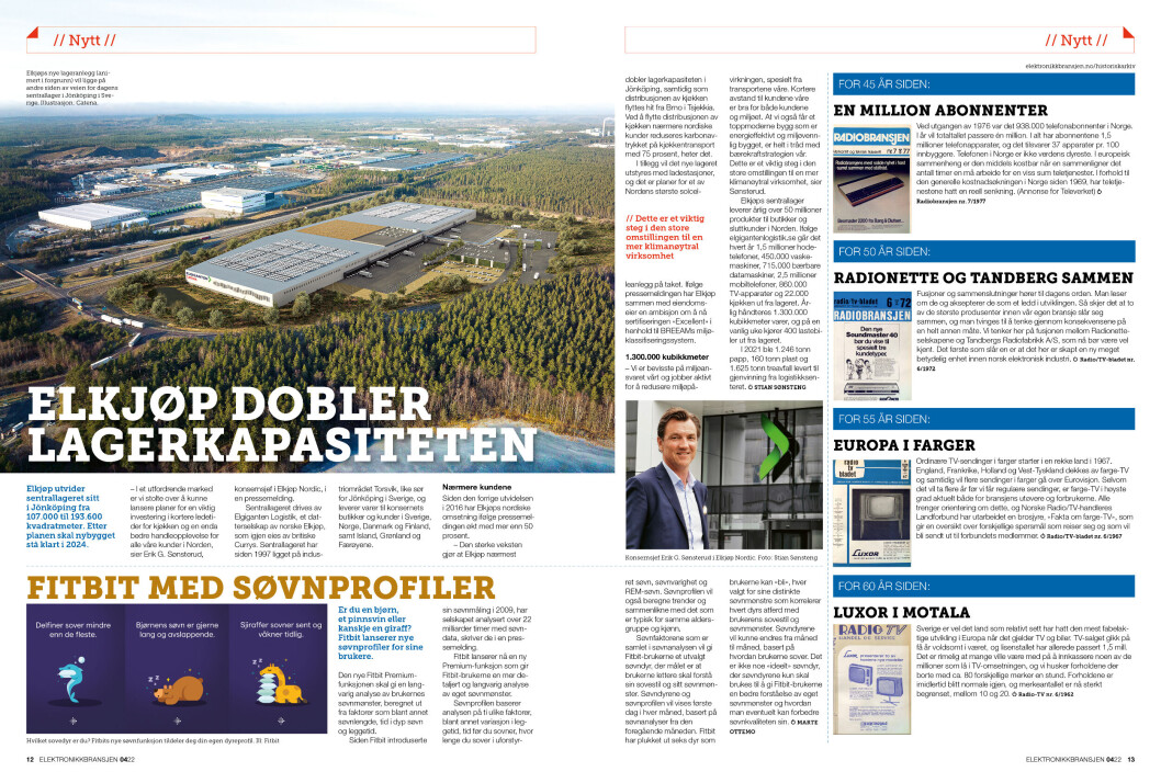 Artikkelen er tidligere publisert i papirutgaven av fagbladet Elektronikkbransjen nr. 4/2022, som ble distribuert 30. august. <a target="_blank" href="https://www.mypaper.se/html5/customer/248/13585/?page=12" aria-label="">Her kan du lese artikkelen</a> og bla gjennom digitalutgaven av bladet. Du kan lese alle utgaver av bladet digitalt, fra og med nr. 1/1937, på <a target="_blank" href="https://www.elektronikkbransjen.no/historiskarkiv" aria-label="">elektronikkbransjen.no/historiskarkiv</a>. Artikkelen er tidligere publisert i papirutgaven av fagbladet Elektronikkbransjen nr. 4/2022, som ble distribuert 30. august. <a target="_blank" href="https://www.mypaper.se/html5/customer/248/13585/?page=12" aria-label="">Her kan du lese artikkelen</a> og bla gjennom digitalutgaven av bladet. Du kan lese alle utgaver av bladet digitalt, fra og med nr. 1/1937, på <a target="_blank" href="https://www.elektronikkbransjen.no/historiskarkiv" aria-label="">elektronikkbransjen.no/historiskarkiv</a>.