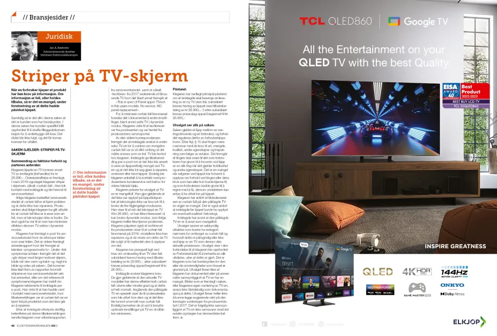Artikkelen er tidligere publisert i papirutgaven av fagbladet Elektronikkbransjen nr. 4/2022, som ble distribuert 30. august. Her kan du lese artikkelen og bla gjennom digitalutgaven av bladet. Du kan lese alle utgaver av bladet digitalt, fra og med nr. 1/1937, på elektronikkbransjen.no/historiskarkiv. Artikkelen er tidligere publisert i papirutgaven av fagbladet Elektronikkbransjen nr. 4/2022, som ble distribuert 30. august. Her kan du lese artikkelen og bla gjennom digitalutgaven av bladet. Du kan lese alle utgaver av bladet digitalt, fra og med nr. 1/1937, på elektronikkbransjen.no/historiskarkiv.