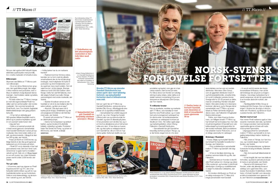 Artikkelen er tidligere publisert i papirutgaven av fagbladet Elektronikkbransjen nr. 4/2022, som ble distribuert 30. august. Her kan du lese artikkelen og bla gjennom digitalutgaven av bladet. Du kan lese alle utgaver av bladet digitalt, fra og med nr. 1/1937, på elektronikkbransjen.no/historiskarkiv. Artikkelen er tidligere publisert i papirutgaven av fagbladet Elektronikkbransjen nr. 4/2022, som ble distribuert 30. august. Her kan du lese artikkelen og bla gjennom digitalutgaven av bladet. Du kan lese alle utgaver av bladet digitalt, fra og med nr. 1/1937, på elektronikkbransjen.no/historiskarkiv.