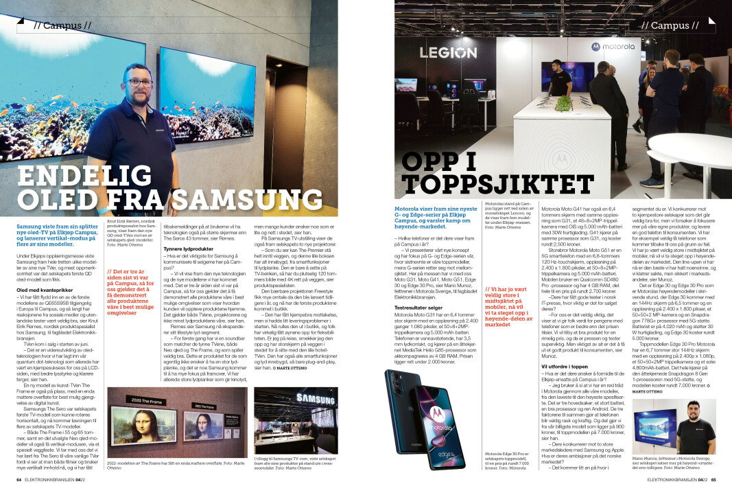 Artikkelen er tidligere publisert i papirutgaven av fagbladet Elektronikkbransjen nr. 4/2022, som ble distribuert 30. august. <a target="_blank" href="https://www.mypaper.se/html5/customer/248/13585/?page=64" aria-label="">Her kan du lese artikkelen</a> og bla gjennom digitalutgaven av bladet. Du kan lese alle utgaver av bladet digitalt, fra og med nr. 1/1937, på <a target="_blank" href="https://www.elektronikkbransjen.no/historiskarkiv" aria-label="">elektronikkbransjen.no/historiskarkiv</a>. Artikkelen er tidligere publisert i papirutgaven av fagbladet Elektronikkbransjen nr. 4/2022, som ble distribuert 30. august. <a target="_blank" href="https://www.mypaper.se/html5/customer/248/13585/?page=64" aria-label="">Her kan du lese artikkelen</a> og bla gjennom digitalutgaven av bladet. Du kan lese alle utgaver av bladet digitalt, fra og med nr. 1/1937, på <a target="_blank" href="https://www.elektronikkbransjen.no/historiskarkiv" aria-label="">elektronikkbransjen.no/historiskarkiv</a>.