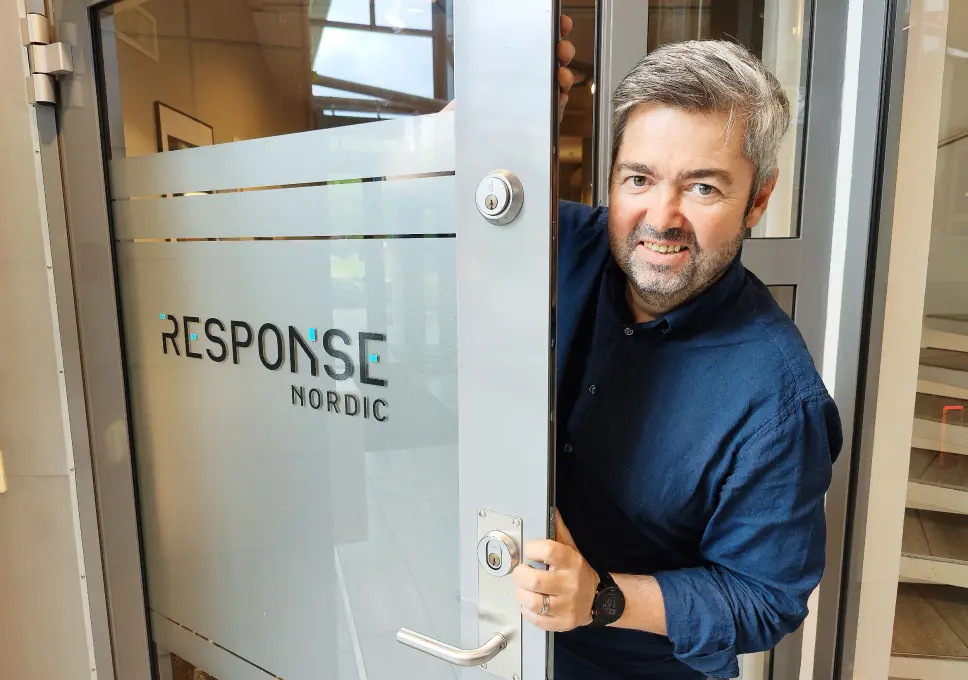 Are Pedersen er hovedaksjonær og daglig leder i Response Nordic. Foto: Stian Sønsteng Are Pedersen er hovedaksjonær og daglig leder i Response Nordic. Foto: Stian Sønsteng